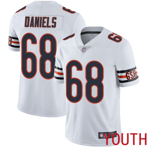 Chicago Bears Limited White Youth James Daniels Road Jersey NFL Football #68 Vapor Untouchable